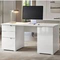 Santino Large White Gloss Computer Desk S15 - 2617