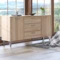 Santino Sonoma Oak Effect Large Wide 2 Door / 3 Drawer Sideboard - 3235