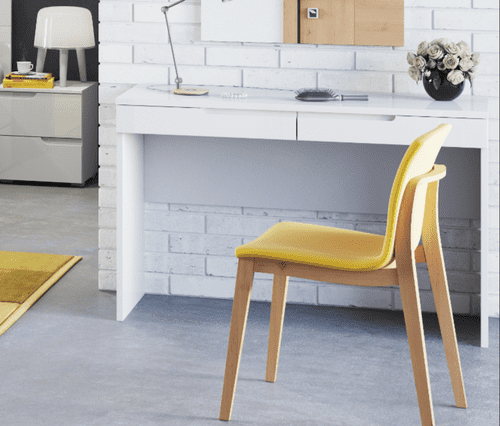 Santino White Gloss 2 Drawer Dressing Table S31 - 2712