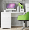 Santino White Gloss Computer Desk S14 - 2619