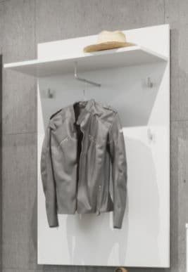 Santino White Gloss Hallway Coat Rack S20