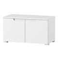 Santino White Gloss Hallway Storage Cupboard S18 - 2948