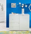Santino White High Gloss Narrow Sideboard wholesale drop ship S5