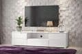Santino White High Gloss Narrow Sideboard wholesale drop ship S5