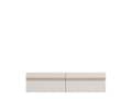 Seura Cashmere And Oak Effect Wall Mounted Floating Wide Large TV Unit - 11013551