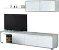 Simons Concrete Grey And White TV Entertainment Cabinet - 3217