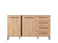 Sorrento Oak Effect 2 Door 4 Drawer Sideboard - 11008230