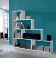 Step Bookcase White Gloss | Amos Mann furniture Wholesale