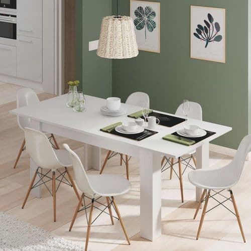 Tevez White Extending Dining Table - 3213