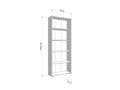 Thomas Artisan Oak Effect Slim 176.5cm Tall Bookcase - 11011479