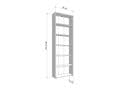 Thomas Artisan Oak Effect Slim 211.5cm Tall Bookcase - 11011481