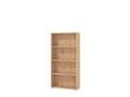 Thomas Artisan Oak Effect Slim Low Short Bookcase - 11011477