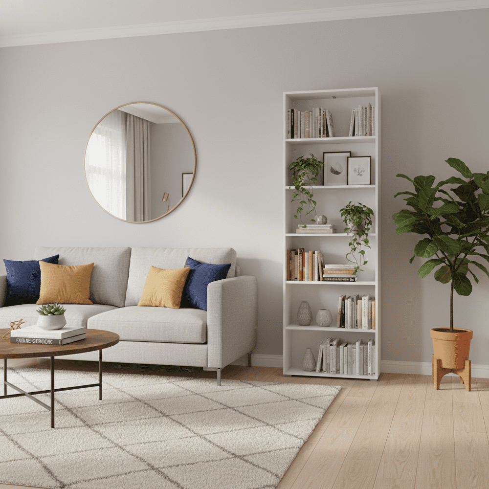 Thomas White Slim 211.5cm Tall Bookcase  - 11011440