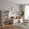 Thomas White Slim Low Short Bookcase - 11011436