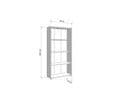Thomas White Slim Low Short Bookcase - 11011436