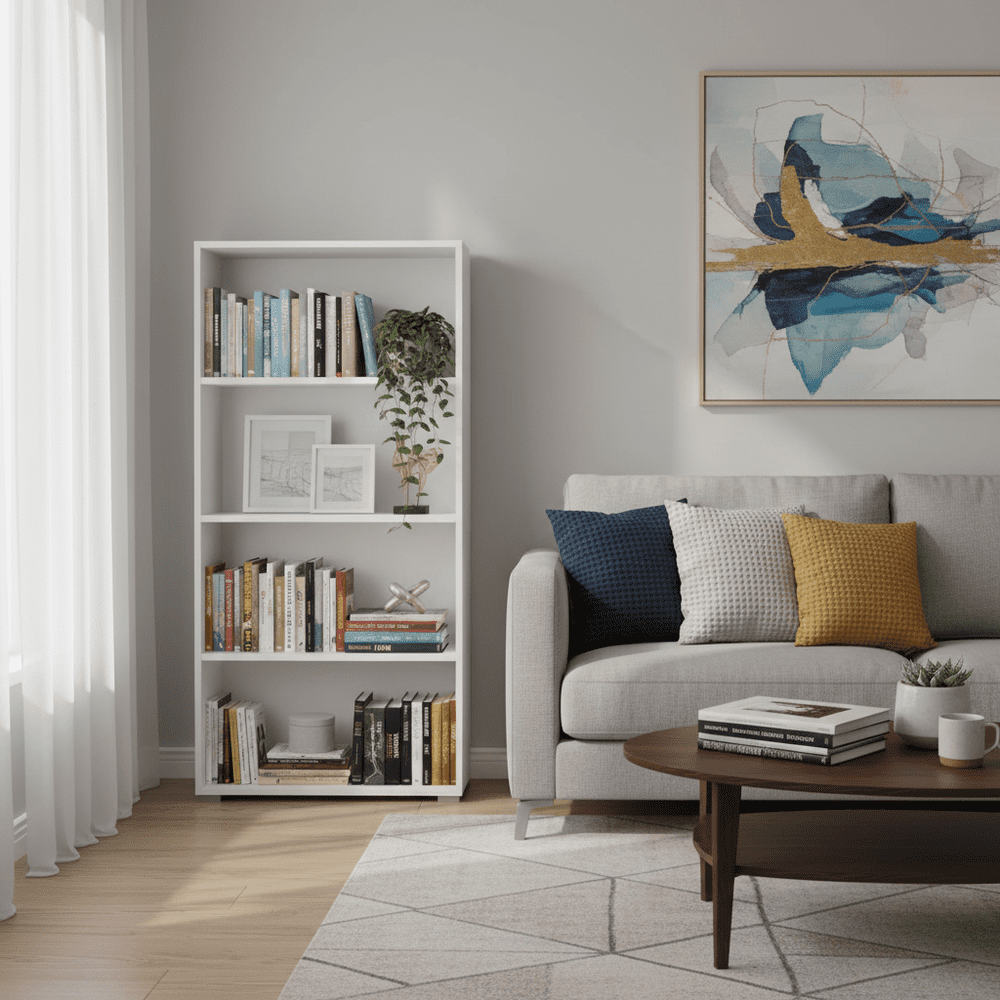 Thomas White Slim Low Short Bookcase - 11011436