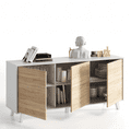 Toris Sideboard White with Oak Effect - 2607
