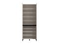 Toshiro Cashmere Taupe 40 Pair Tall Shoe Cabinet Cupboard - 11014278