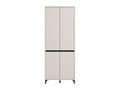 Toshiro Cashmere Taupe 40 Pair Tall Shoe Cabinet Cupboard - 11014278