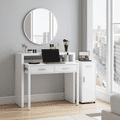 Turin Extending Console Table White| Amos Mann Furniture Wholesale