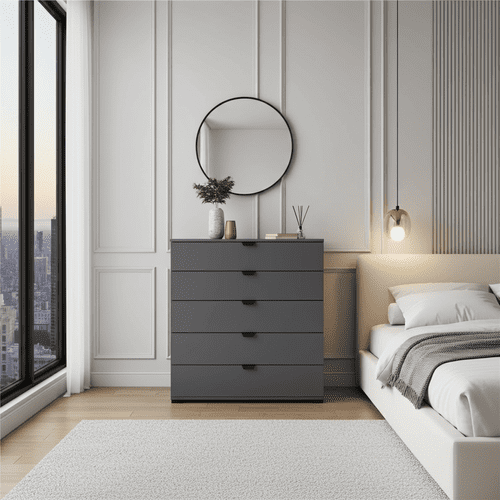 Valentina Grey Chest of Drawers - 11008297
