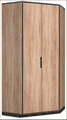 Vant Oak Effect 2 Door Corner Wardrobe - 2677