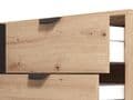 Vilamoura Artisan Oak Effect And Black Sideboard -  11013378