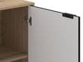 Vilamoura Artisan Oak Effect And Black Small Sideboard - 11013747