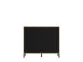 Vilamoura Artisan Oak Effect And Black Small Sideboard - 11013747