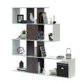 Zaga Oxide Dark Brown and Artic White Bookcase - 3028