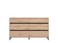 Zavaro Oak Effect Wide Chest Of Drawers - 11014257