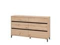Zavaro Oak Effect Wide Chest Of Drawers - 11014257