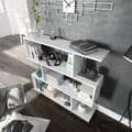 Zing Short White Gloss Bookcase - 2507