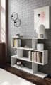Zing Short White Gloss Bookcase - 2507