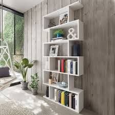 Zing White Gloss Bookcase - 2439