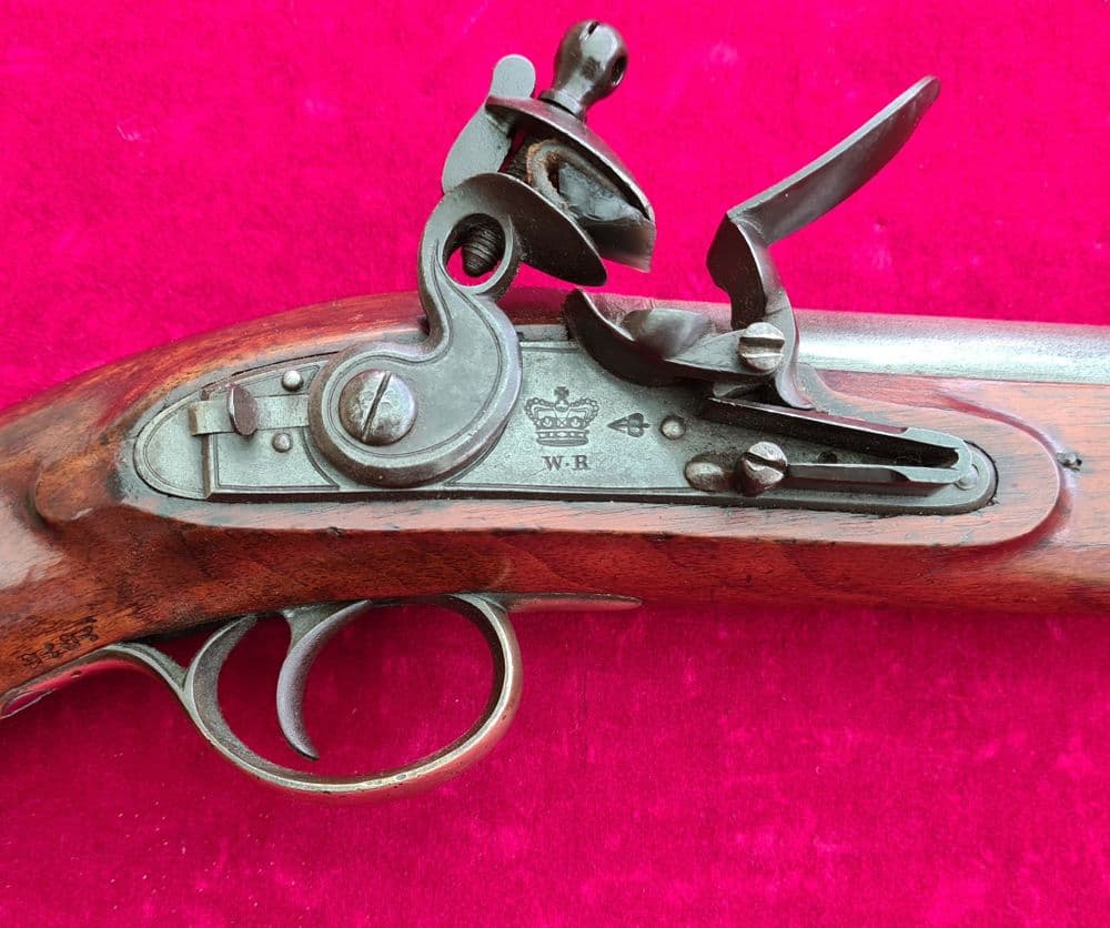 Flintlock French Trade Pistol, .62 Caliber Smoothbore, 13 1/2