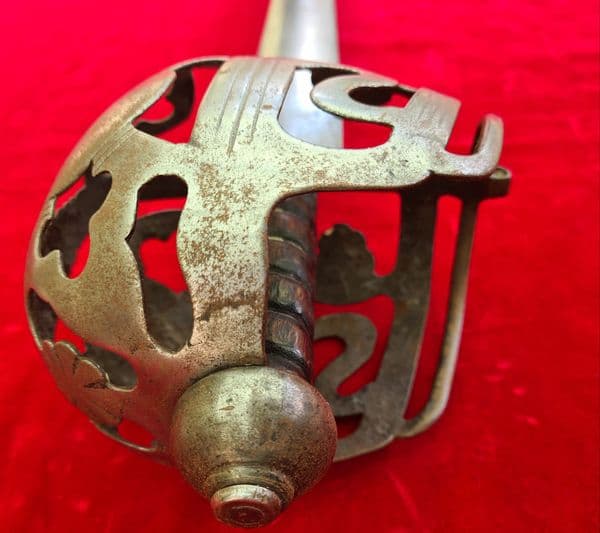 X X X SOLD X X X A Scottish basket hilt Sword Beaknose or Ribbon hilt