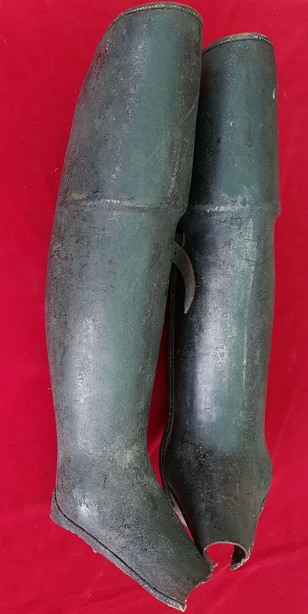 X X X SOLD X X X English Civil war period leather cavalry leg  