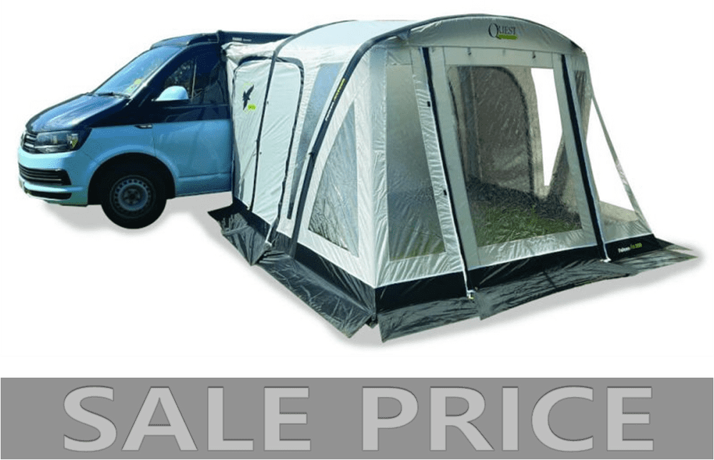 Quest Falcon Air 300 Low Drive Away Awning 180210 Rail Height