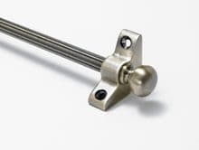 Norfolk Reed Antique Brass 3/8" Stair Rod With Round Finial