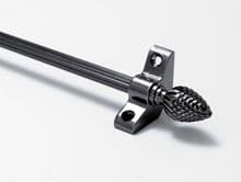 Norfolk Reed Antique Pewter 3/8" Stair Rod With Pineapple Finial