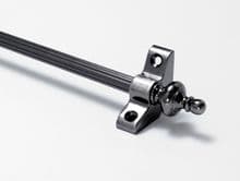 Norfolk Reed Antique Pewter 3/8" Stair Rod With Urn Finial
