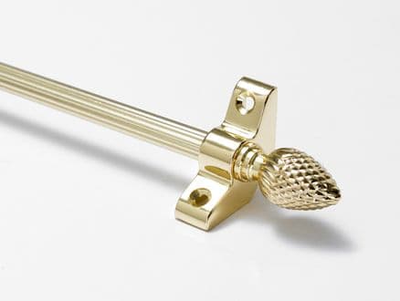 Norfolk Reed Polished Brass 3/8