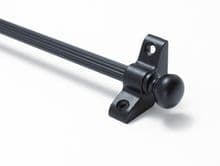 Norfolk Reed Wrought Iron 3/8" Stair Rod With Round Finial