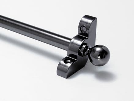 Stair Rods | Antique Pewter Stair Rod Round Finial 1/2 Inch Diameter