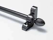 Premium Antique Pewter 1/2" Stair Rod With Pineapple Finial
