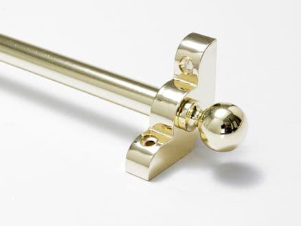 Stair Rods | Brass Stair Rod Round Finial 1/2 Inch Diameter