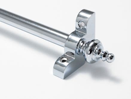 Stair Rods | Polished Chrome Stair Rod Urn Finial 1/2 Inch Diameter