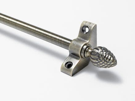 Stair Rods | Antique Brass Stair Rod Pineapple Finial