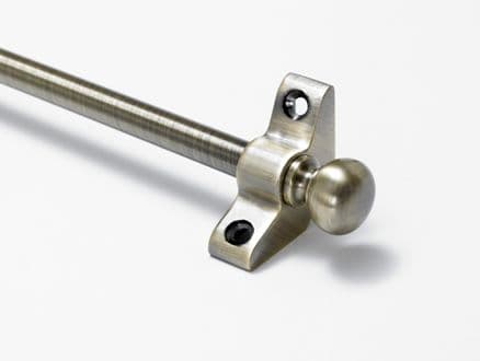 Stair Rods | Antique Brass Stair Rod Round Finial